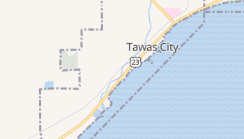 Tawas City, Michigan map