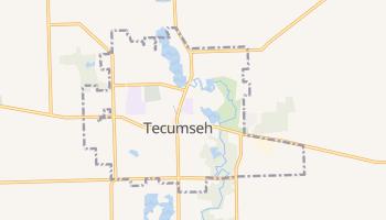 Tecumseh, Michigan map