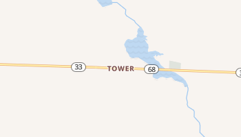 Tower, Michigan map