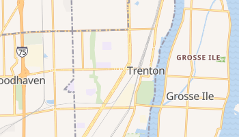 Trenton, Michigan map