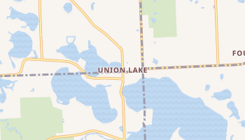 Union Lake, Michigan map