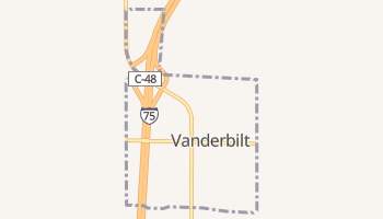 Vanderbilt, Michigan map
