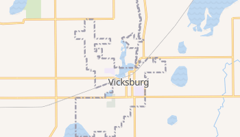Vicksburg, Michigan map
