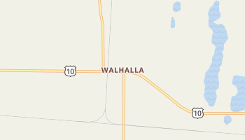 Walhalla, Michigan map