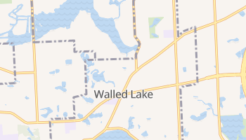 Walled Lake, Michigan map