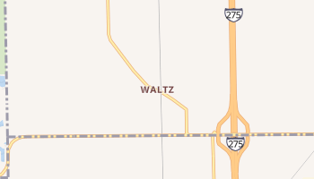 Waltz, Michigan map