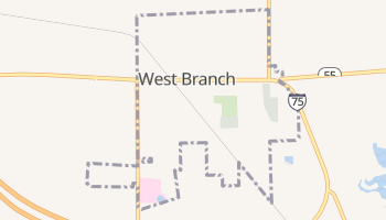 West Branch, Michigan map