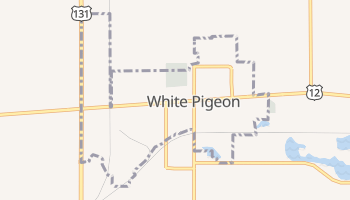 White Pigeon, Michigan map