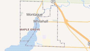 Whitehall, Michigan map