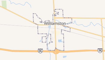 Williamston, Michigan map