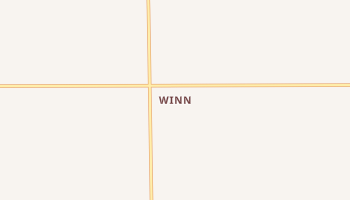 Winn, Michigan map