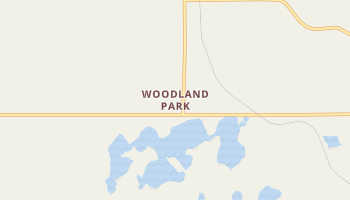 Woodland Park, Michigan map