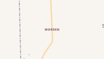 Worden, Michigan map