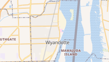 Wyandotte, Michigan map
