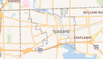 Ypsilanti, Michigan map