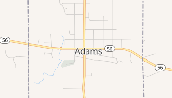 Adams, Minnesota map