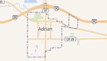 Adrian, Minnesota map