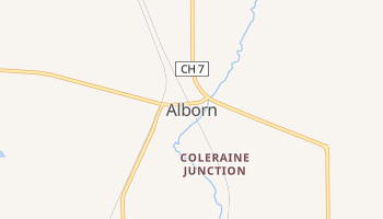 Alborn, Minnesota map