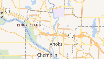 Anoka, Minnesota map