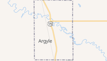 Argyle, Minnesota map