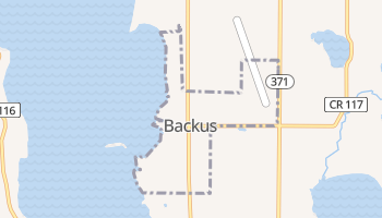 Backus, Minnesota map