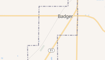 Badger, Minnesota map
