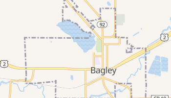 Bagley, Minnesota map