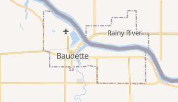 Baudette, Minnesota map
