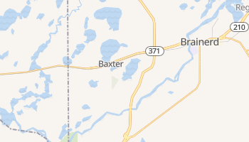 Baxter, Minnesota map