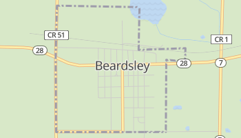 Beardsley, Minnesota map
