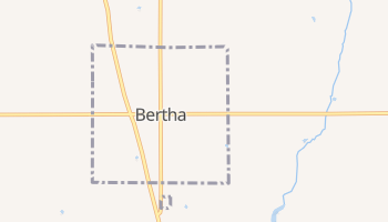 Bertha, Minnesota map