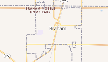 Braham, Minnesota map