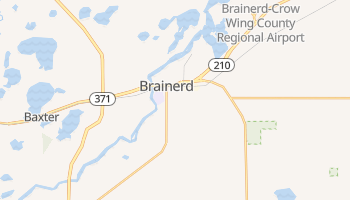 Brainerd, Minnesota map