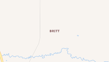 Britt, Minnesota map
