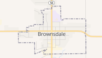 Brownsdale, Minnesota map