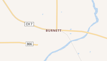 Burnett, Minnesota map