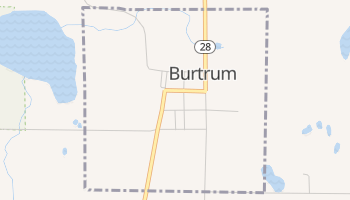 Burtrum, Minnesota map