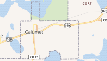 Calumet, Minnesota map