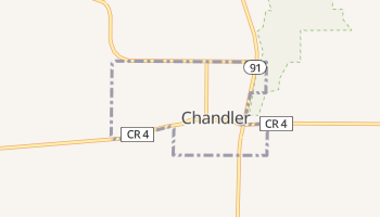 Chandler, Minnesota map