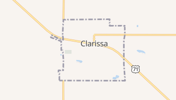 Clarissa, Minnesota map