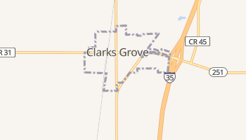 Clarks Grove, Minnesota map
