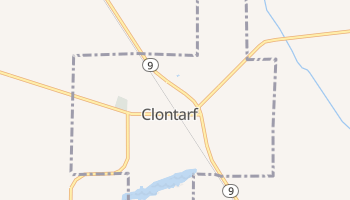 Clontarf, Minnesota map