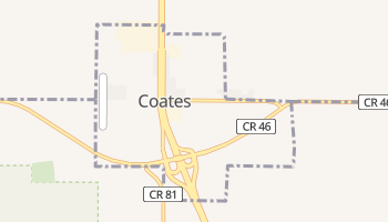 Coates, Minnesota map