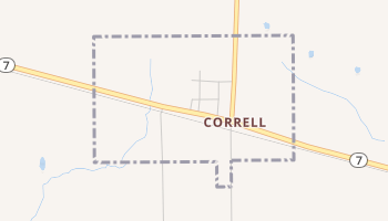 Correll, Minnesota map