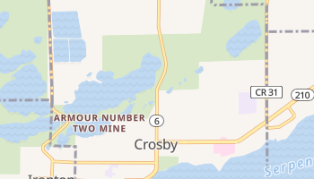 Crosby, Minnesota map