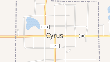 Cyrus, Minnesota map
