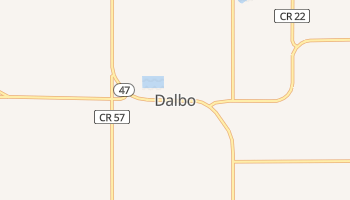 Dalbo, Minnesota map