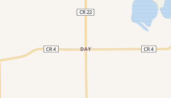 Day, Minnesota map