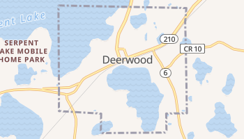 Deerwood, Minnesota map