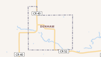 Denham, Minnesota map
